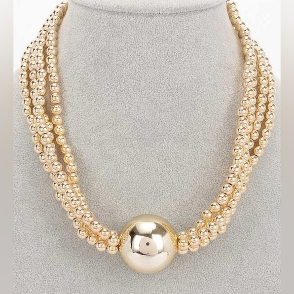 Jewelry - GOLD CCB BEAD NECKLACE
